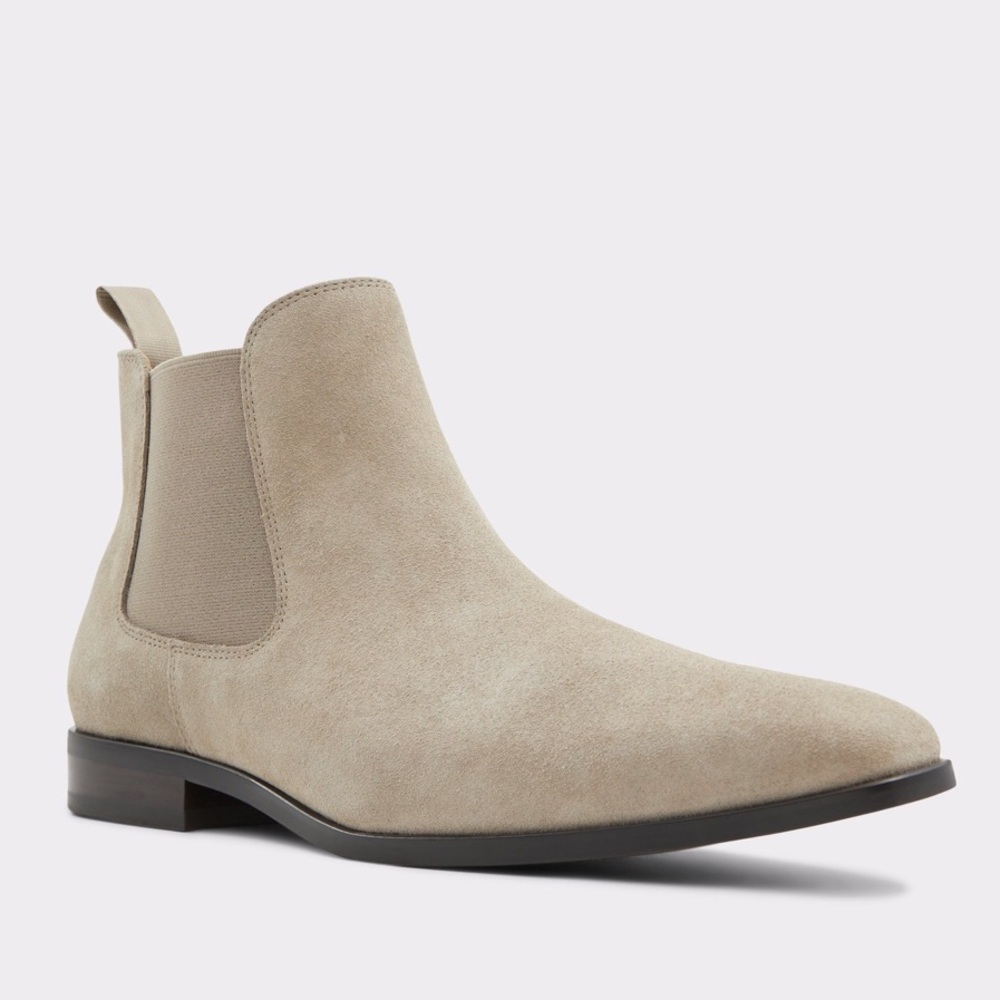 ALDO Markey Chelsea tan suede slip on men’s boots Sz 12